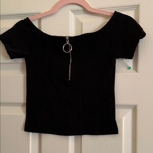 Dynamic Black Seamless Top